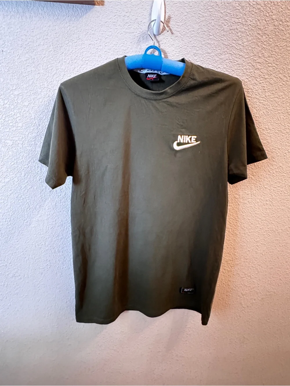 Nike Olive Green Short Sleeve Logo Tee